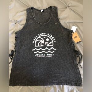 MV SPORT women’s Side lace tank shirt